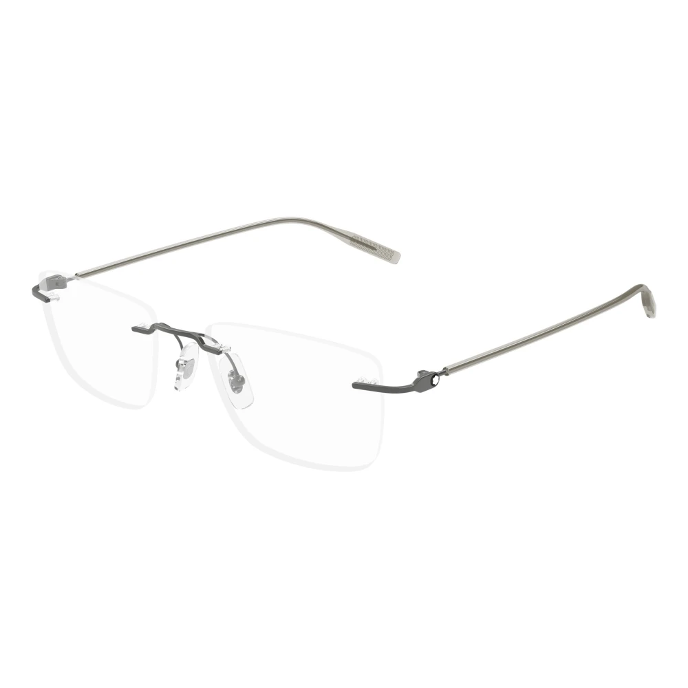 Montblanc Men's Gray Glasses, 53 Mm, Occhiali Da Vista