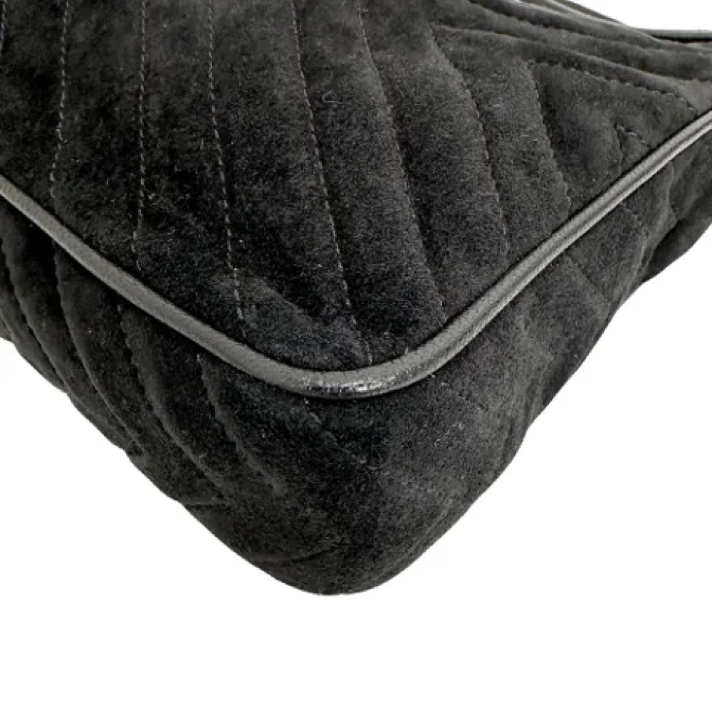 Chanel Vintage Pre-owned Leather crossbody-bags Black Dames