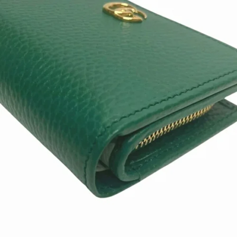 Gucci Vintage Pre-owned Leather wallets Green Dames