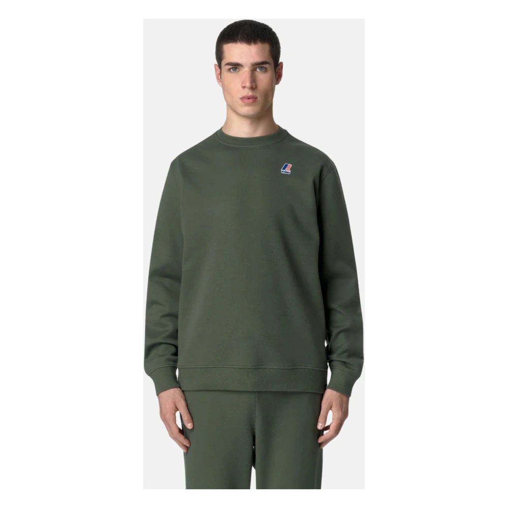 K-way Stijlvolle hoodie voor mannen en vrouwen Green Heren