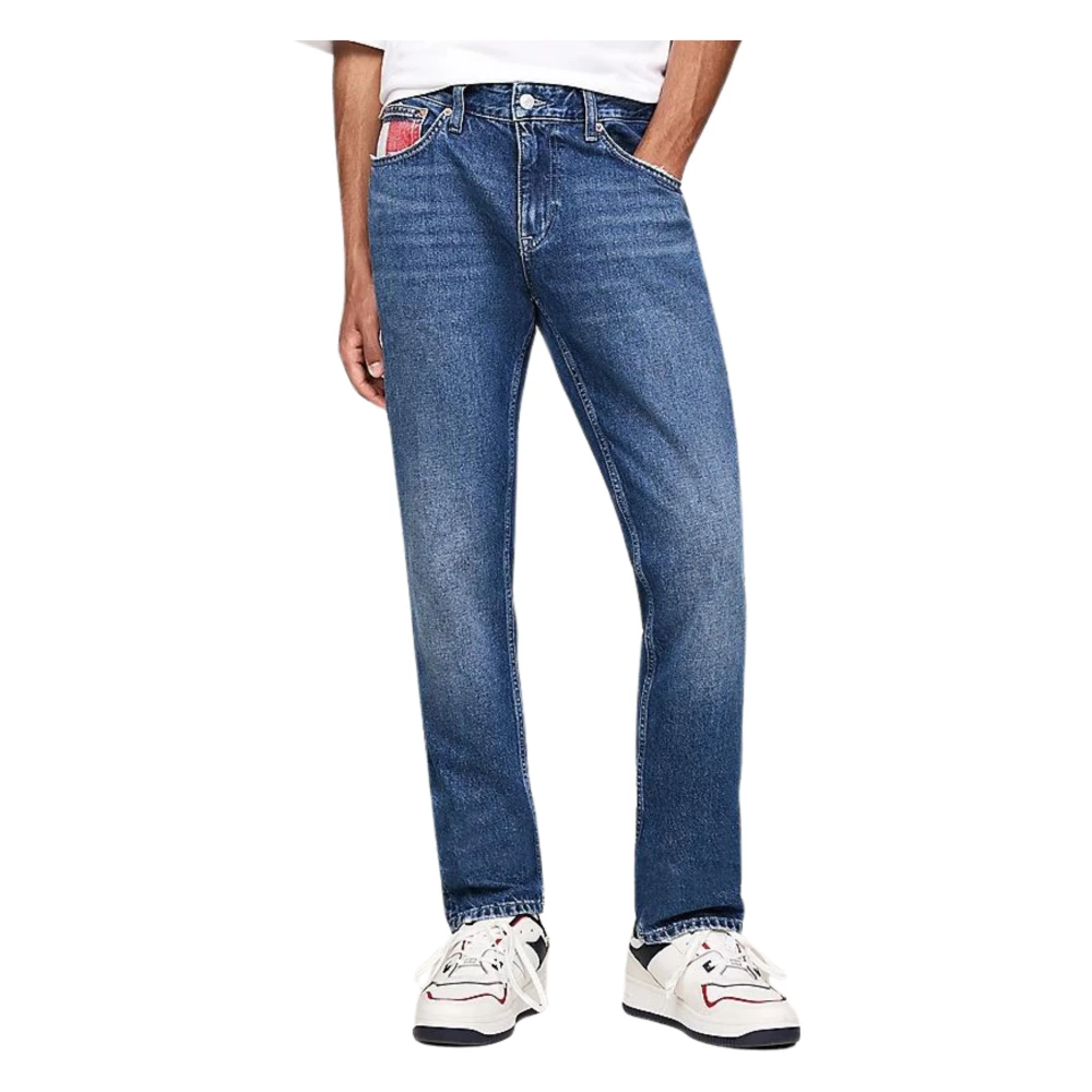 Tommy Hilfiger Slim Fit Faded Denim Jeans Blue Heren