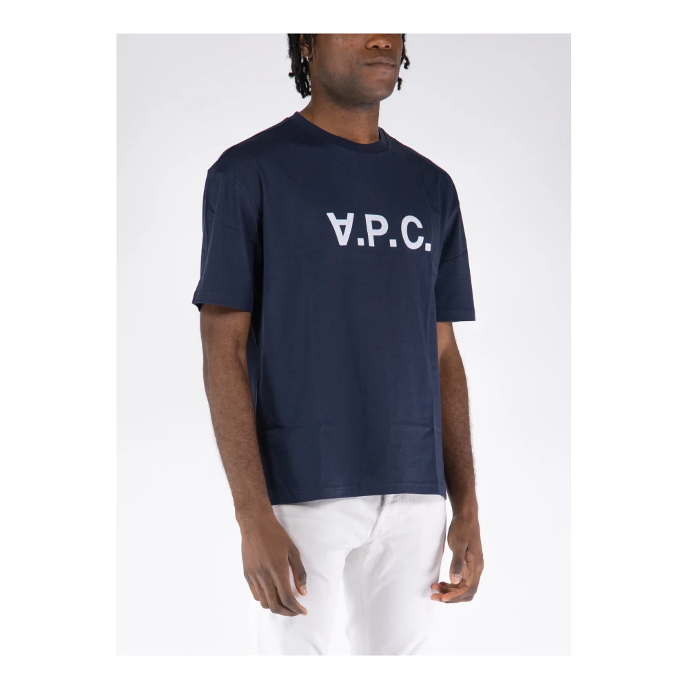 A.p.c. River T-Shirt Blue Heren