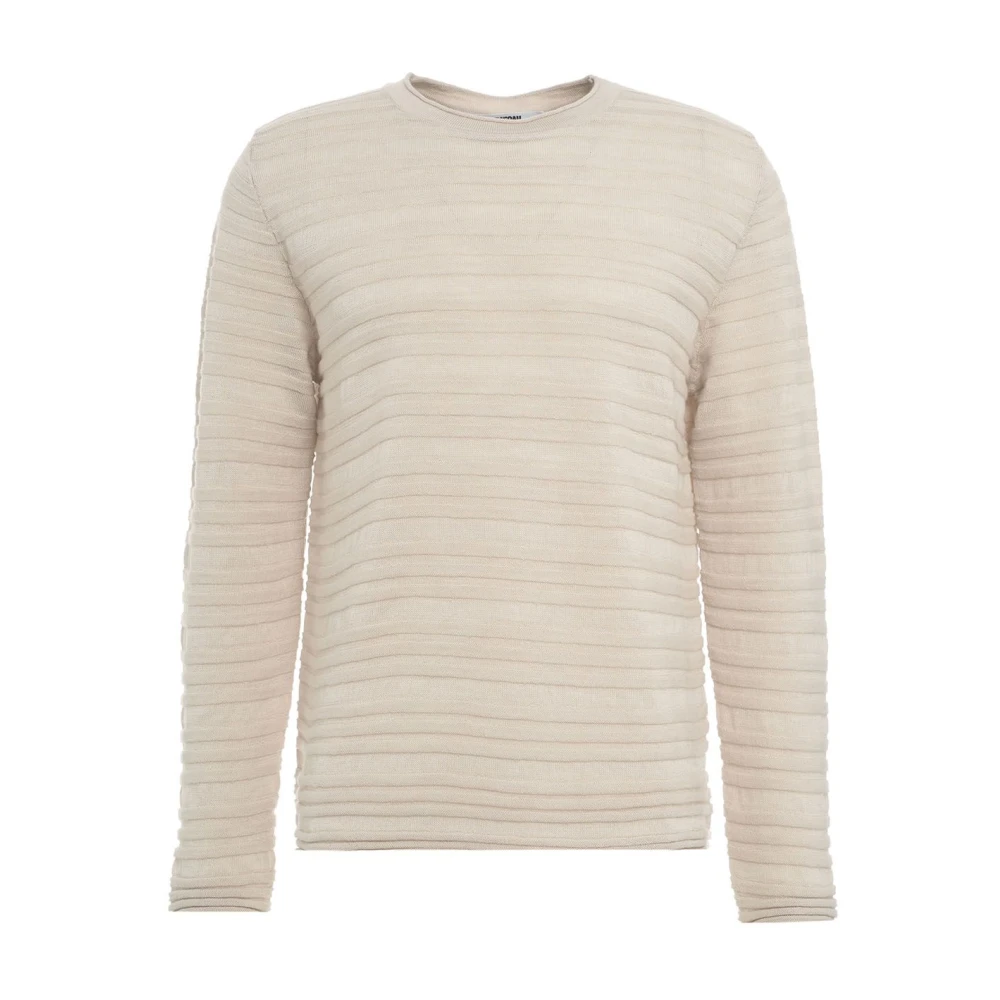 Mauro Grifoni Grijze Gebreide Trui Aw24 Handwas Gray Heren