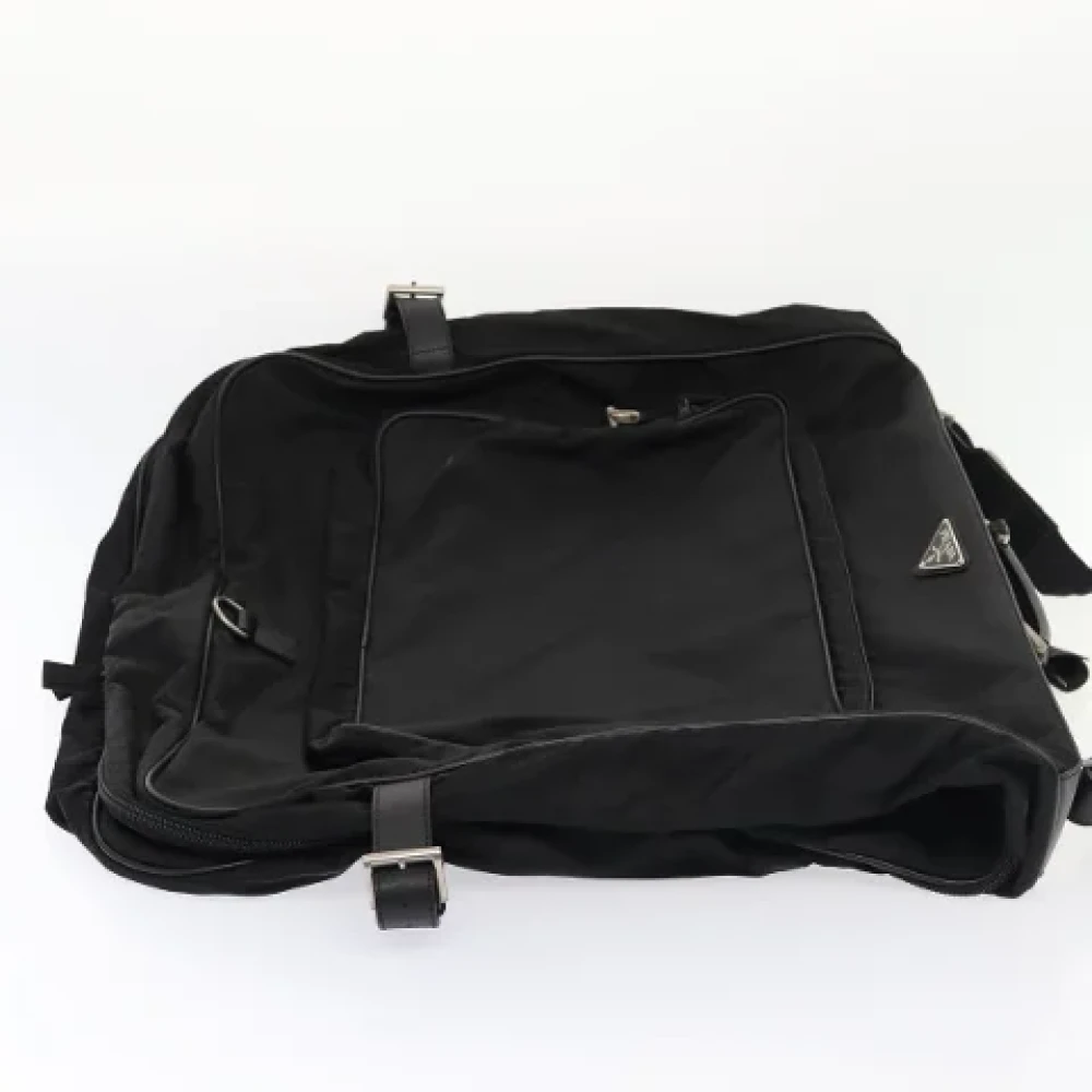 Prada Vintage Pre-owned Fabric travel-bags Black Dames