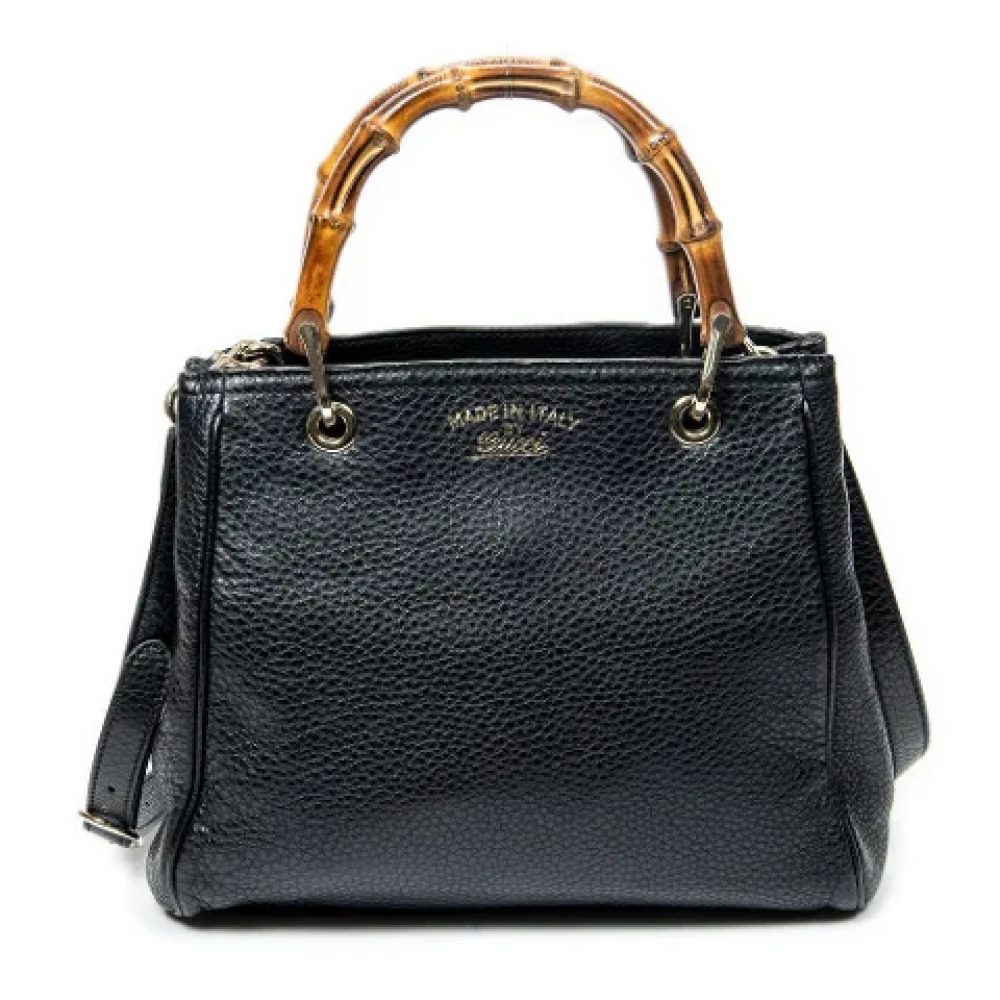 Gucci Vintage Pre-owned Leather gucci-bags Black Dames