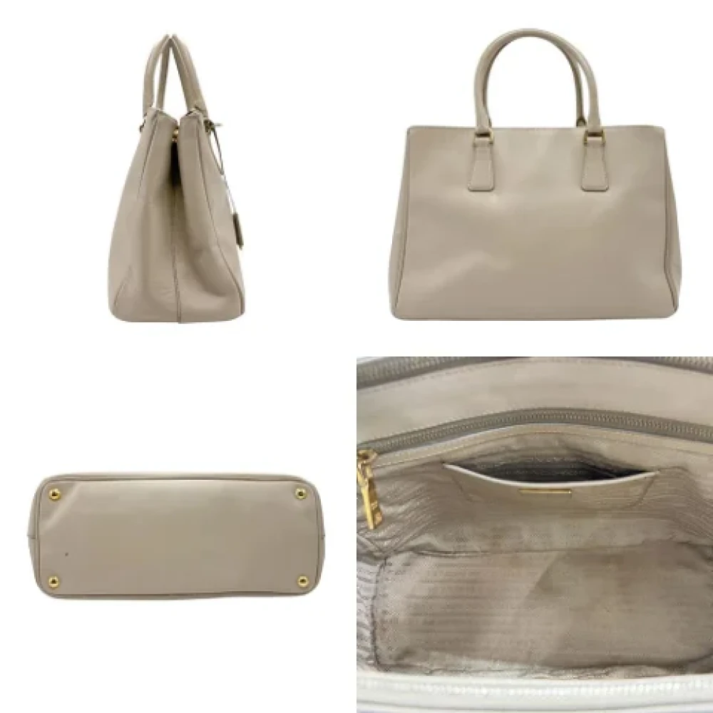 Prada Vintage Pre-owned Leather prada-bags Gray Dames