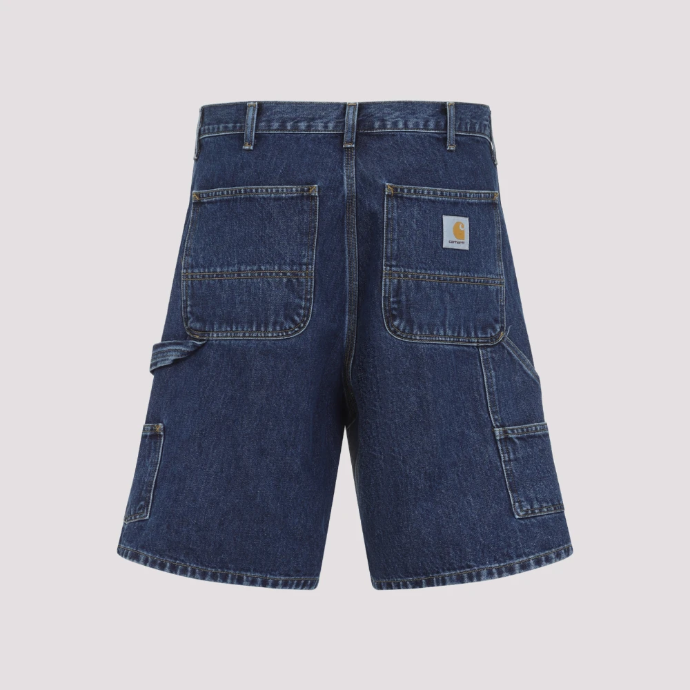 Carhartt WIP Korte werkshorts met dubbele knie Blue Heren