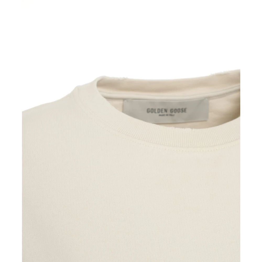 Golden Goose Athena Distressed Sweatshirt Beige Dames