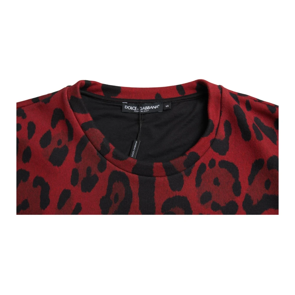 Dolce & Gabbana Rode Leopard Print Tank Top Red Heren