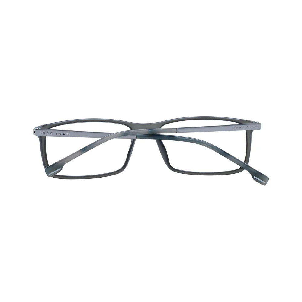 Hugo Boss Stijlvolle Grijze Optische Monturen met Kunststof Lenzen Gray Heren