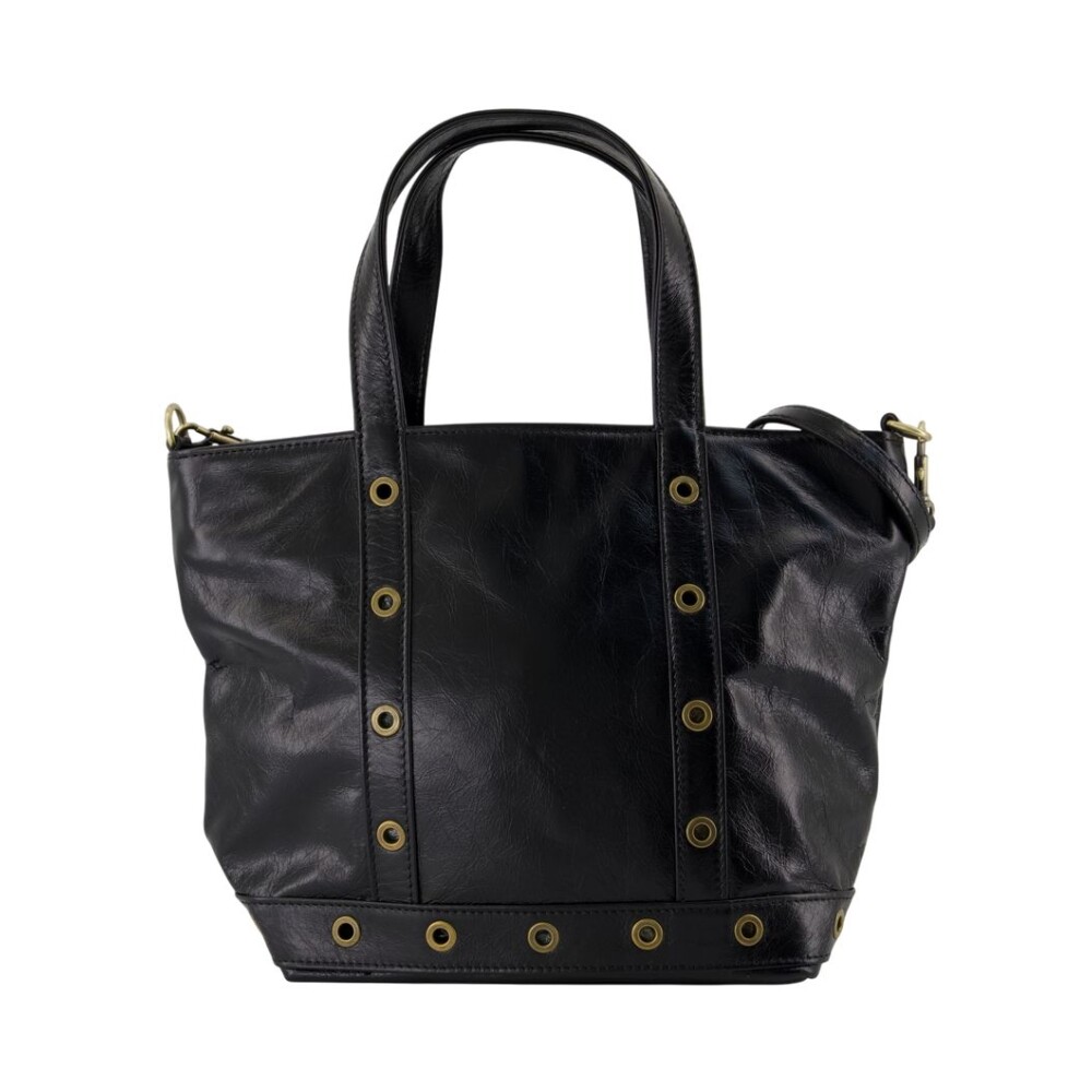 トートバッグ L Shopper Bag - Vanessa Bruno - Linen - Black 04W021372Z.jpg