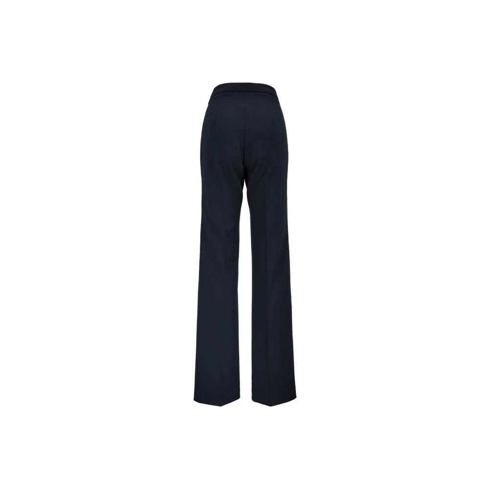Elisabetta Franchi Wijde Pijp Rits Haak Broek Black Dames