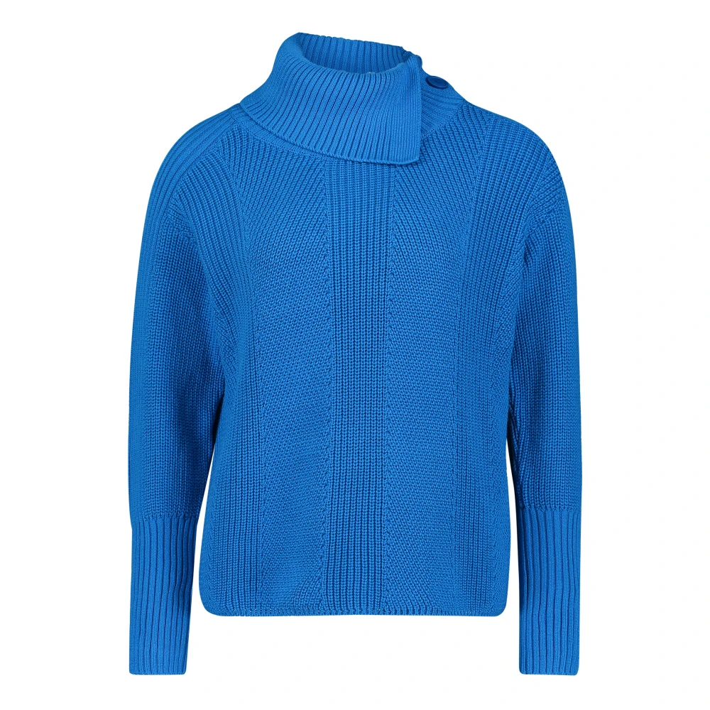 Betty Barclay Chunky Gebreide Coltrui Blue Dames