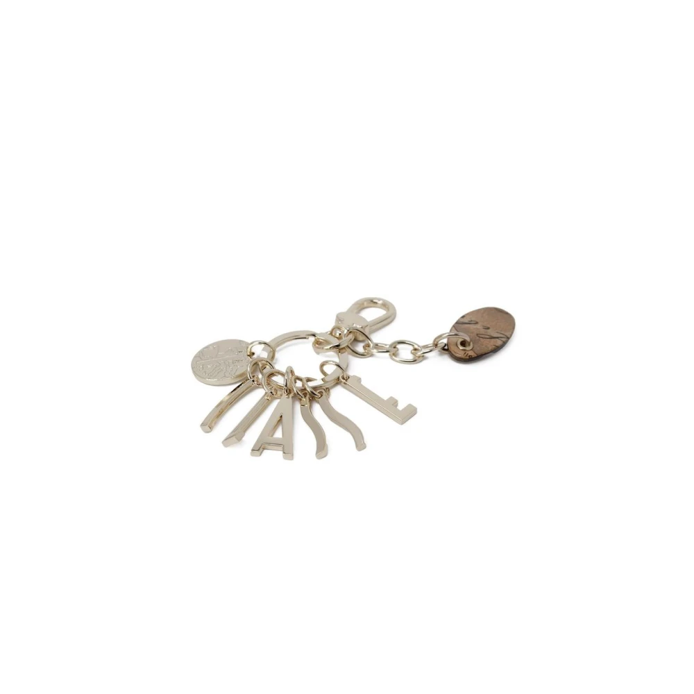 Alviero Martini 1a Classe Gouden Zink Sleutelhanger met Letterbedel Yellow Dames