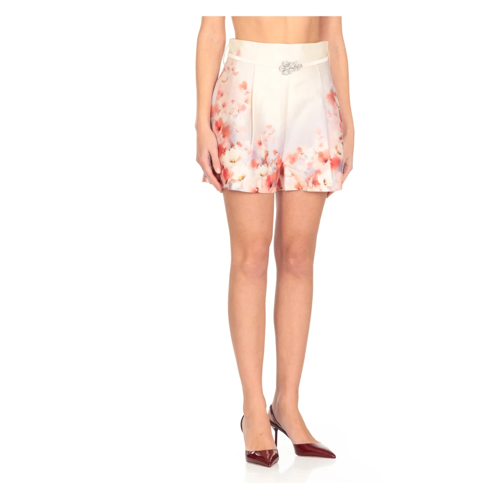 Zimmermann Bloemen zijden en katoenen shorts Multicolor Dames