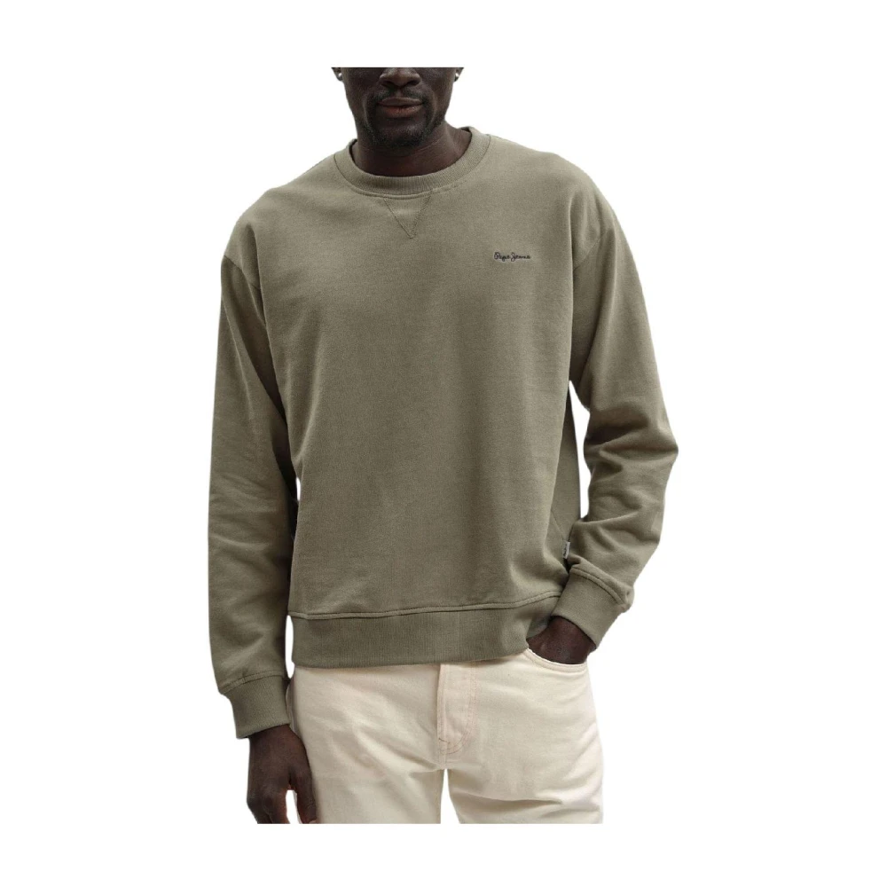 Pepe Jeans Green Geo Sweatshirt - Male - Sweatshirts - L - Sweatshirts & Hoodies