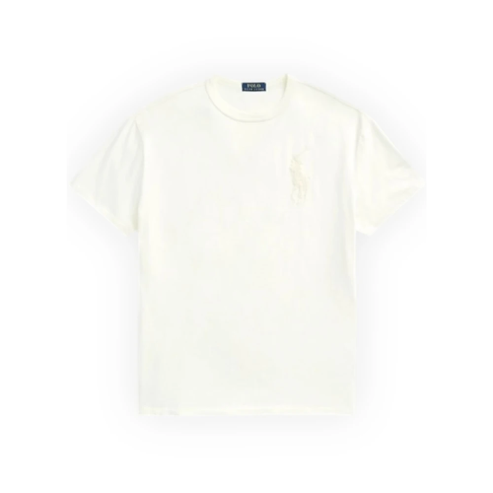 Polo Ralph Lauren Beige T-shirts en Polos met Big Pony Borduursel Beige Heren