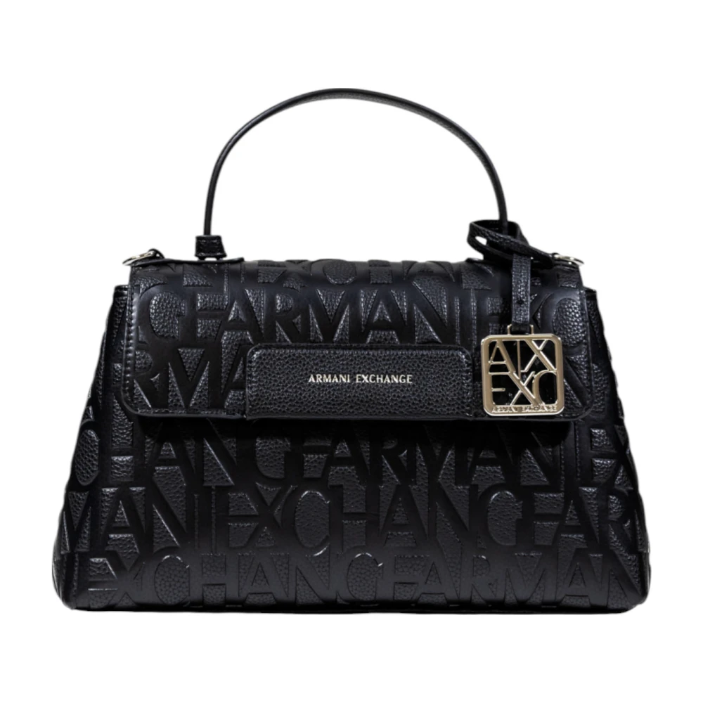 Armani Exchange , Handbags, Female, Black, One Size, Top Handle Bag