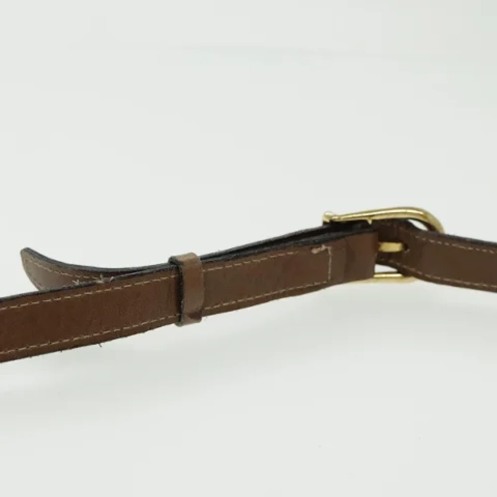 Celine Vintage Pre-owned Leather shoulder-bags Brown Dames