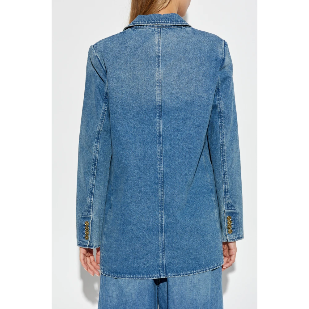 Michael Kors Denim Blazer Blue Dames
