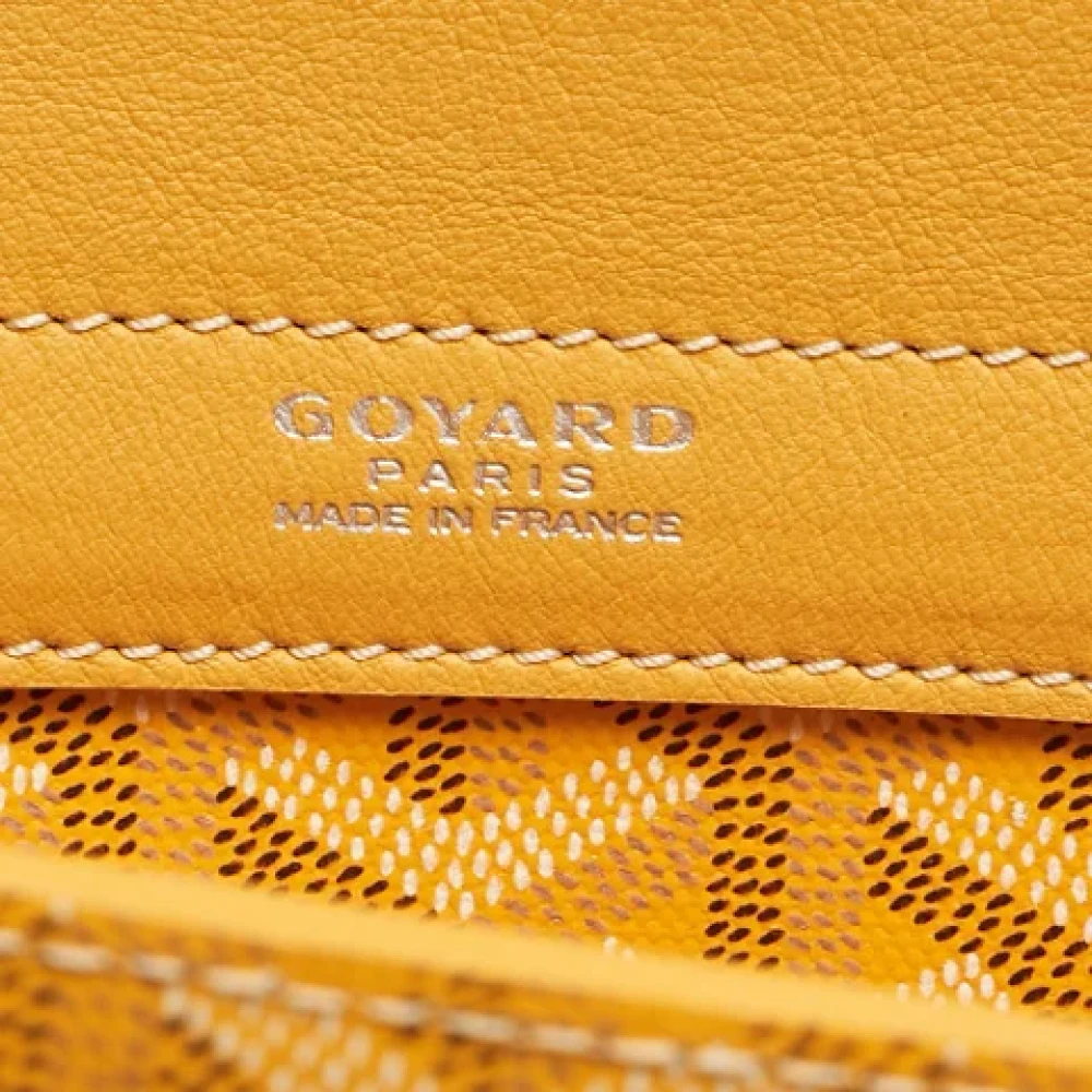 Goyard Vintage Pre-owned Canvas handbags Yellow Dames