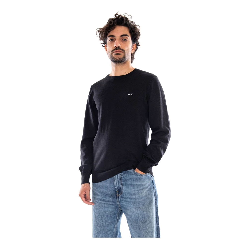 VAN GRAAF Levi's Herren Schwarz Strickpullover 1Er Pack Baumwolle Extra Groß - Bild 6