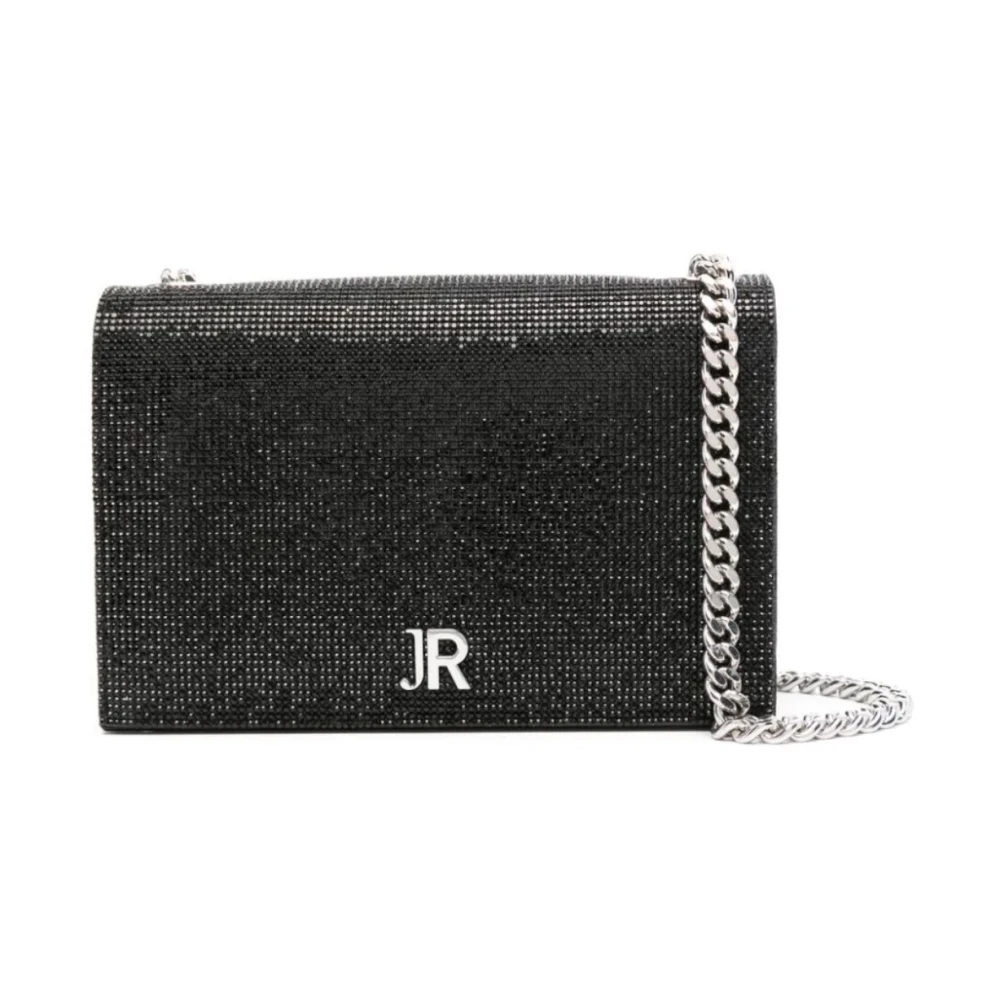 Richmond Zwarte schoudertas met strass-detail Black Dames