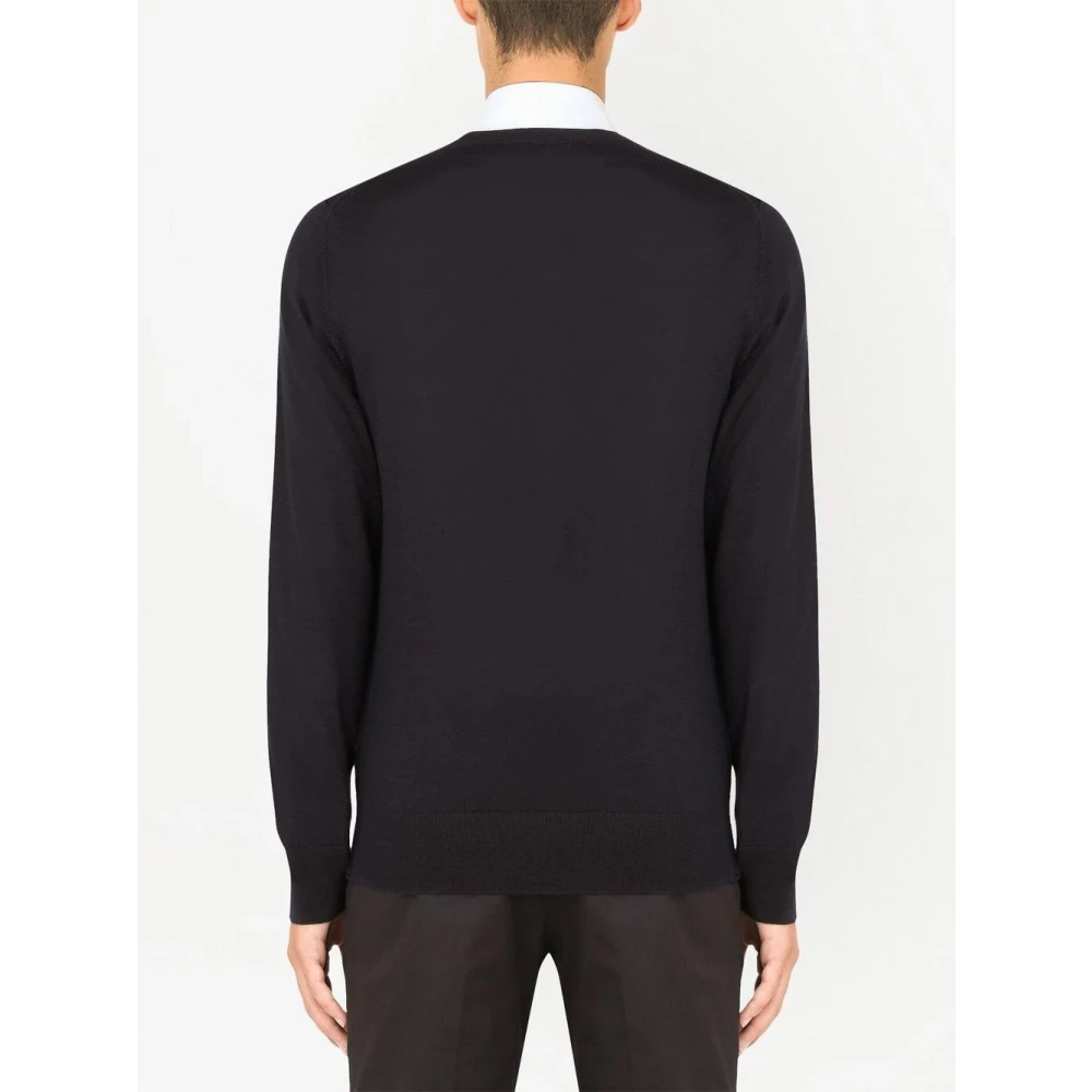 Dolce & Gabbana Lichte Crewneck Grijze Trui Gray Heren