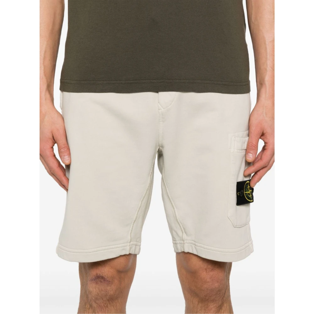 Stone Island Beige Bermuda Shorts voor Mannen Beige Heren