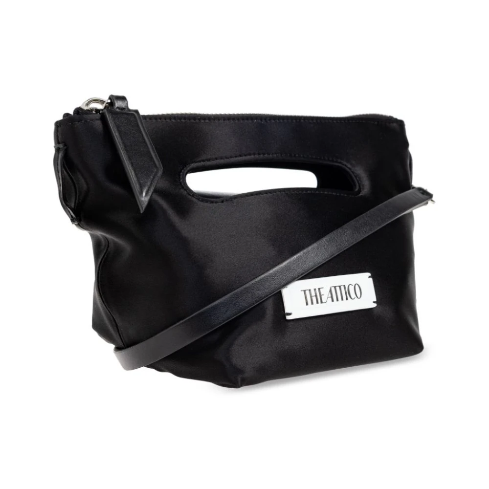 The Attico Zwarte Top Hand Schoudertas Black Dames