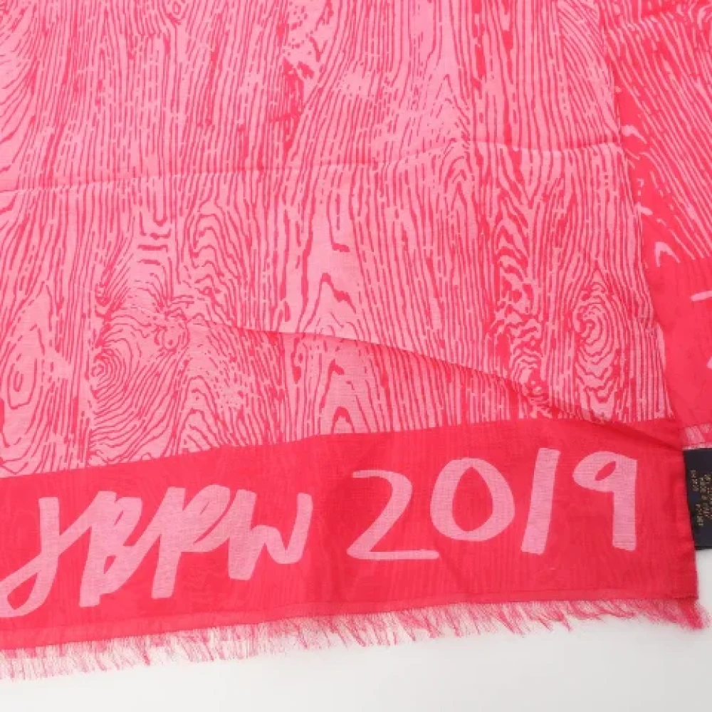 Louis Vuitton Vintage Pre-owned Canvas scarves Pink Dames