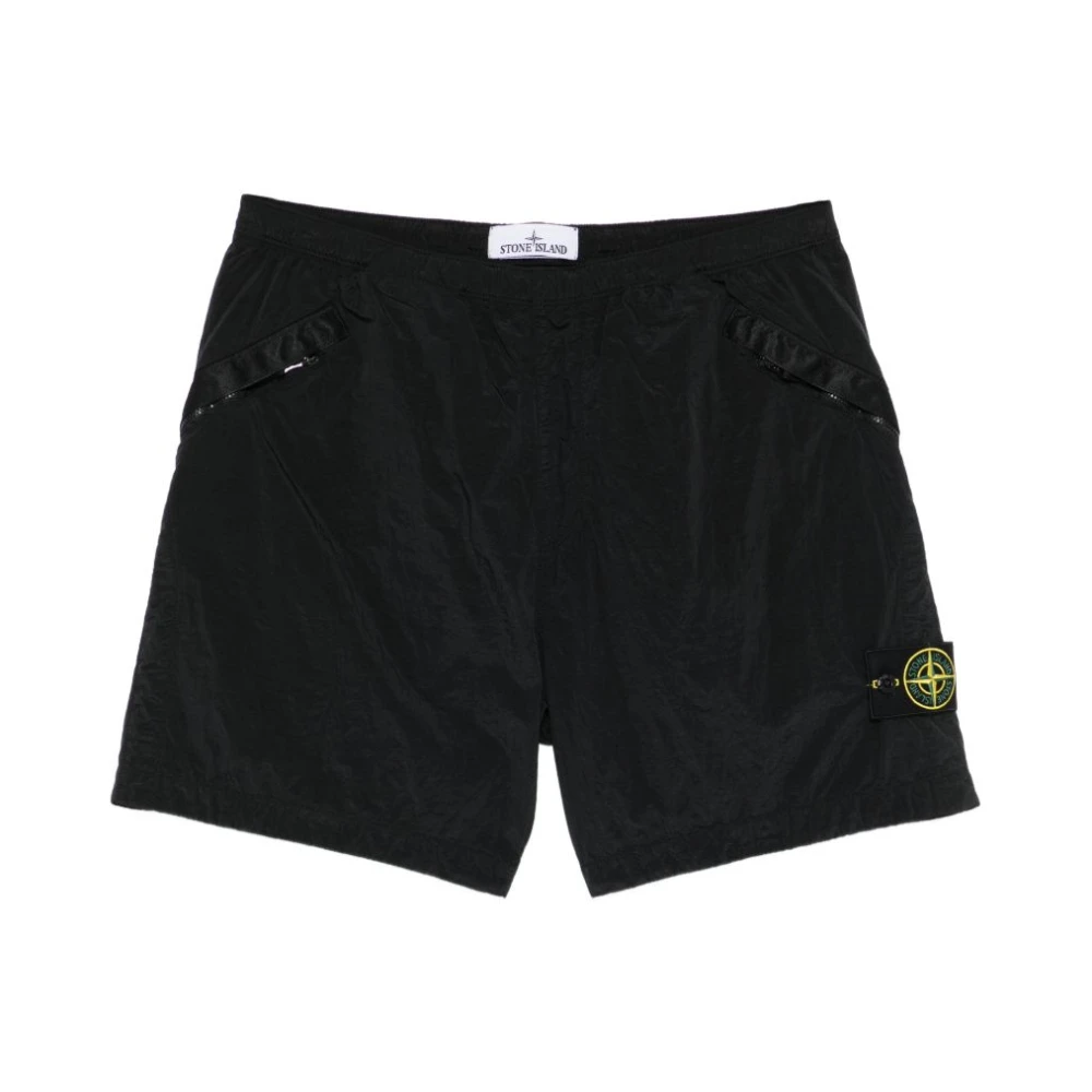 Stone Island Men's Black Training Shorts