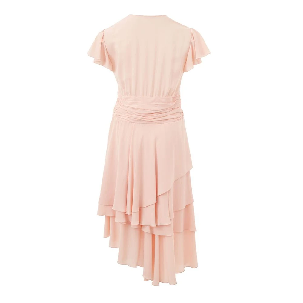 Lardini Elegante Roze Acetaat Jurk Pink Dames