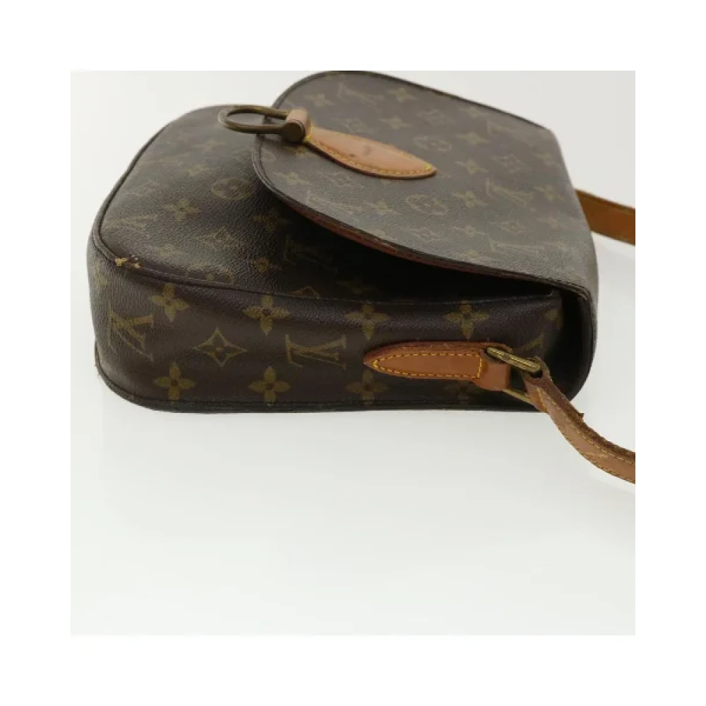 Louis Vuitton Vintage Tweedehands Bruin Canvas Louis Vuitton Schoudertassen Brown Dames