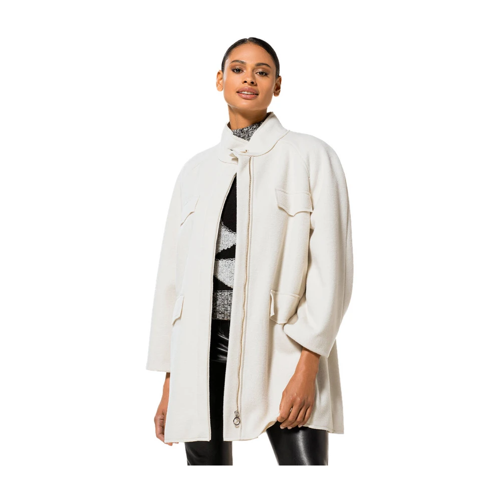 Caroline Biss Wolmix Allround Vest White Dames
