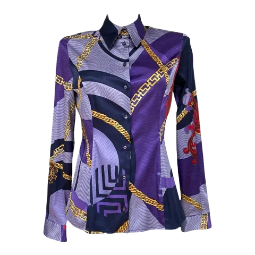 Versace Pre-owned Fabric tops Purple Dames