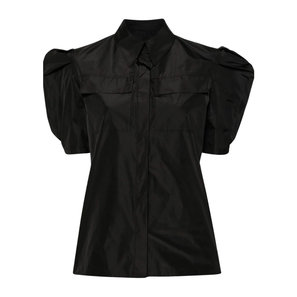 Msgm Zwarte blouse met ballonmouwen Black Dames