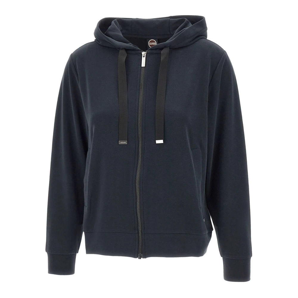 Colmar Vrouw Blauw Fitness Dames, S, Hoodie Met Volledige Ritssluiting