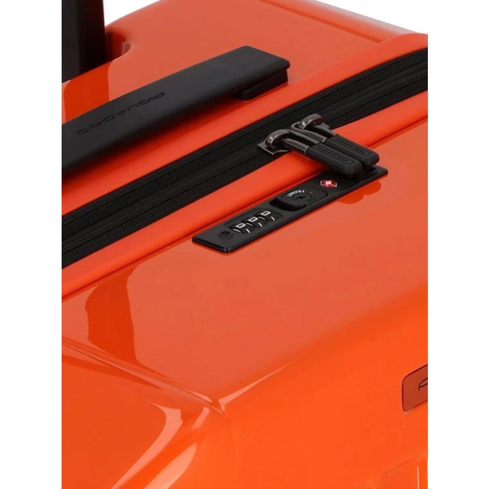 Piquadro Uitbreidbare Hardshell 4-Wiel Trolley Bagage Orange Unisex