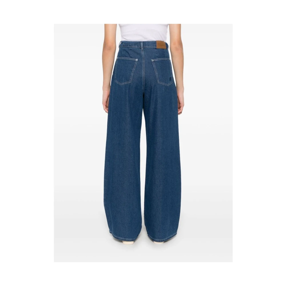 BAUM UND PFERDGARTEN Indigo Blauwe Voorste Knoop Jeans Blue Dames