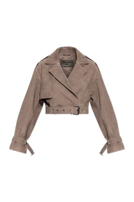 Ophelia Cropped Suede Jacket