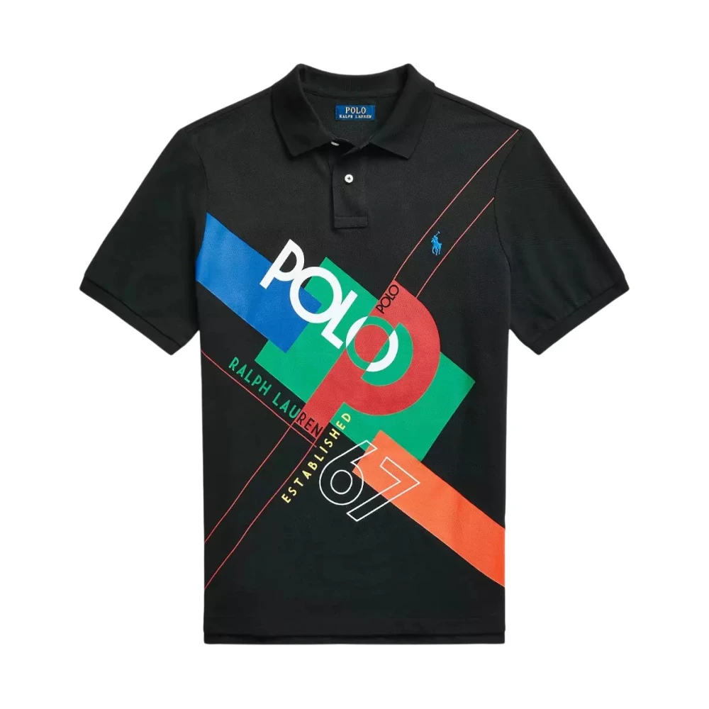 Ralph Lauren Klassiek Logo Mesh Poloshirt met NorHeren Pasvorm Black Heren