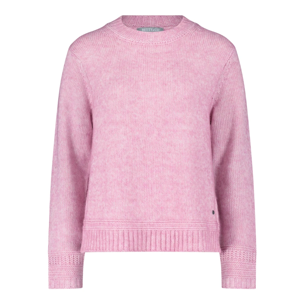 Betty & Co Moderne Gebreide Trui Pink Dames