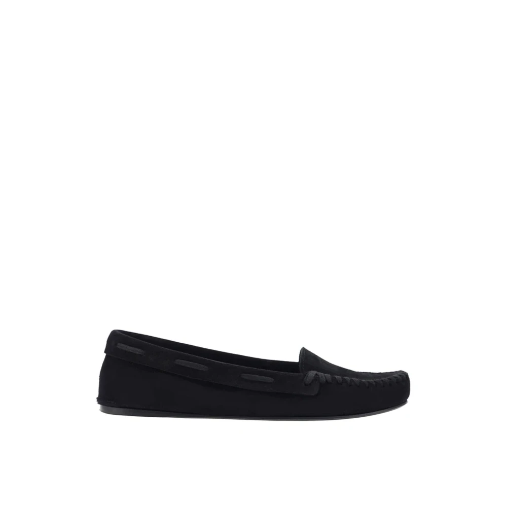 The Row Läderloafers med Läderdetalj Black, Dam