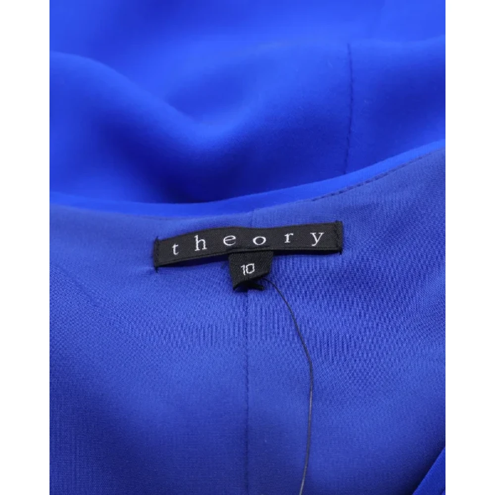 Theory Silk dresses Blue Dames