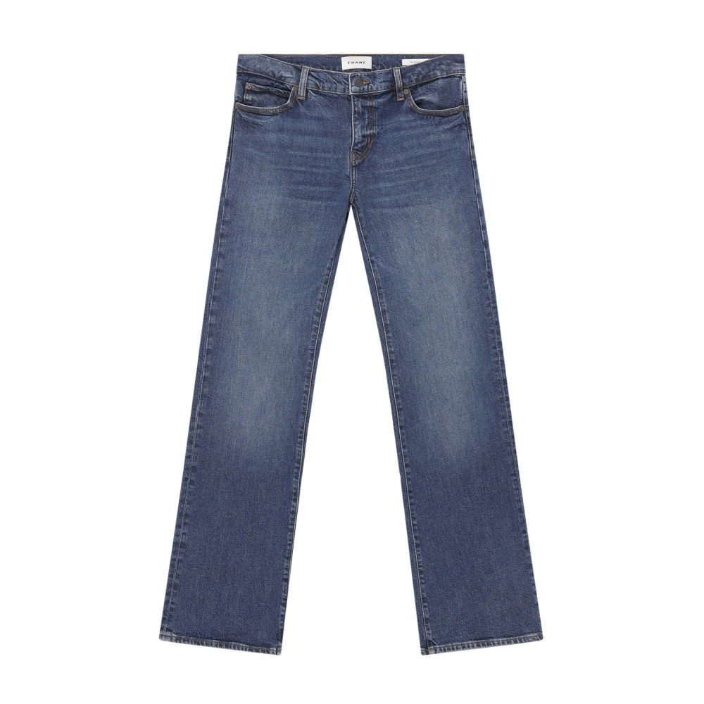 Frame Women's Blue Straight Jeans - Straight Fit Jeans - W28 - Jeans