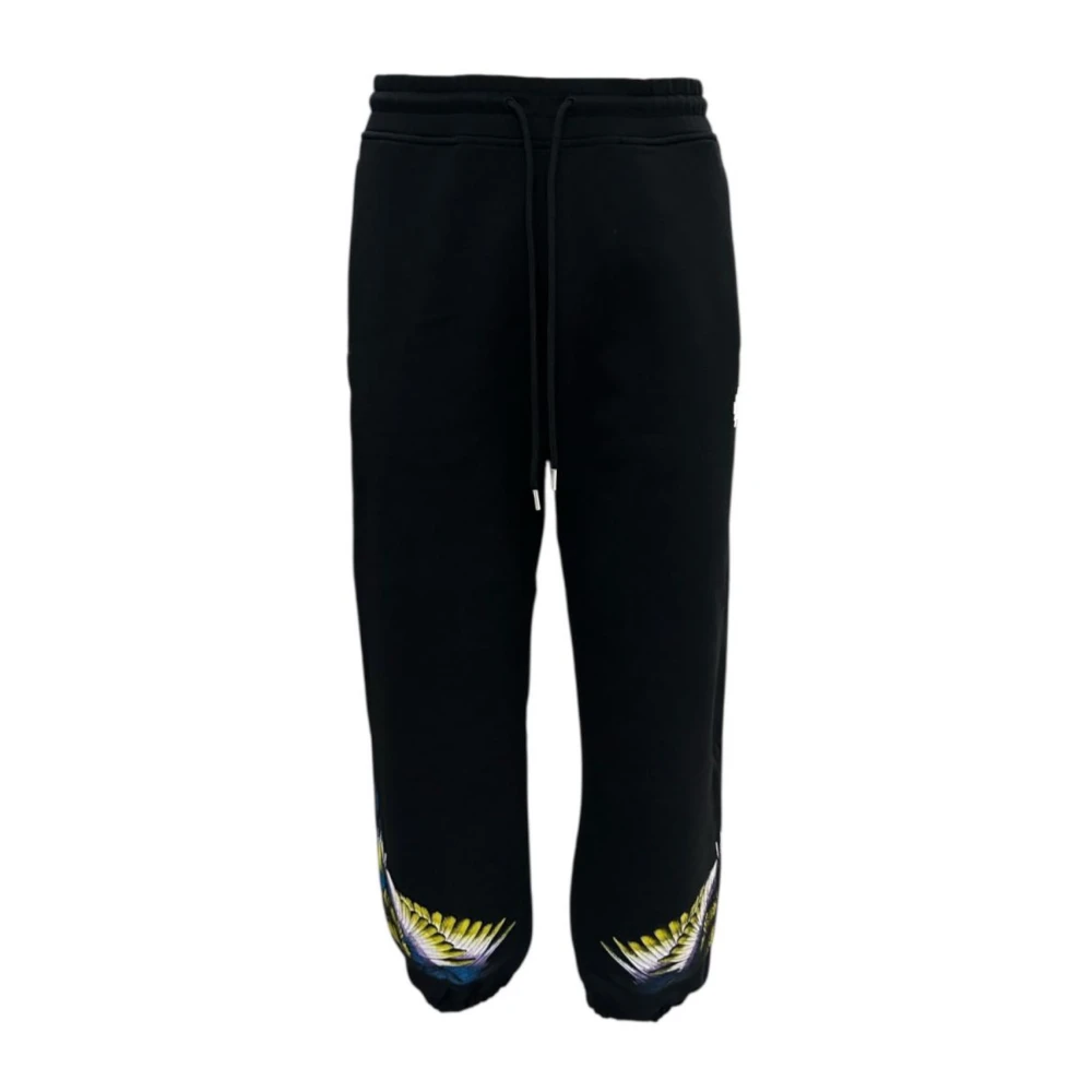 Marcelo Burlon Black Slim Fit Trousers - Male - Sweatpants - L - Trousers
