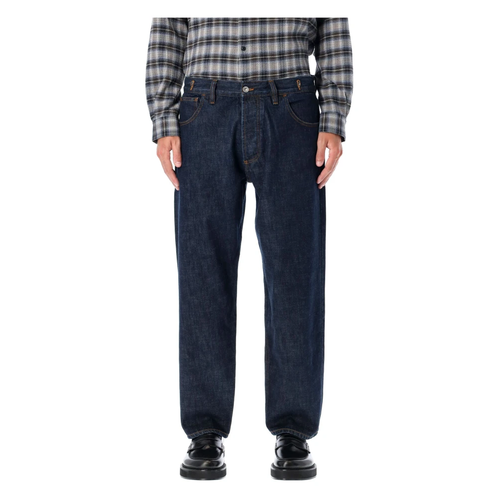 YMC You Must Create Indigo Loose Fit Jeans Blue Heren