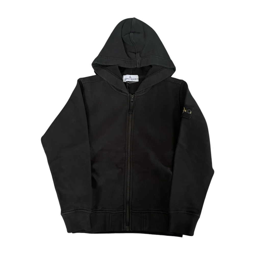 Stone Island Coats - Unisex - Kids Sweatshirts - Black - 12 Y - Kids