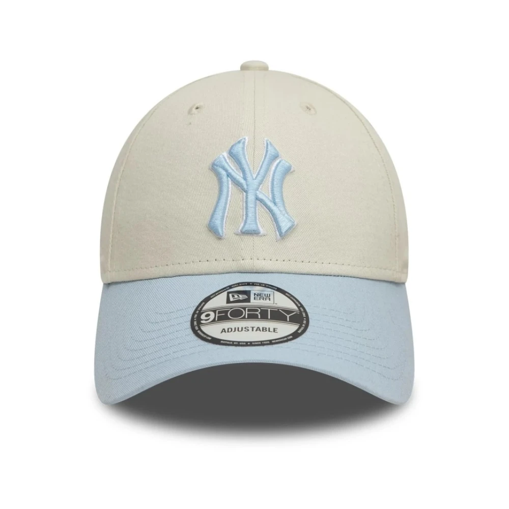 new era Yankees World Series Patch Pet Beige Dames